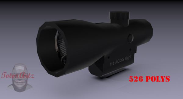 3d acog sight rifle - Acog Sight by TotexArtz